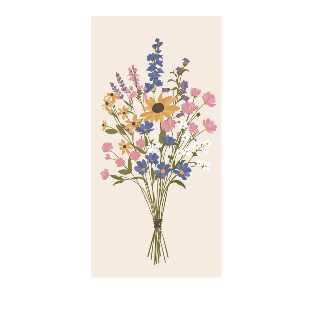 Ib Laursen Papierserviette 10x20 cm Sommerstrauß 16 Stck/Pck