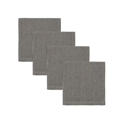 Houye Doctor Stoffserviette Sand/schwarz 4er Set