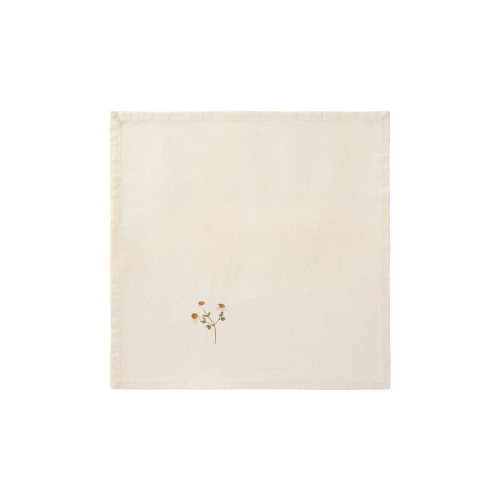 Ib Laursen Stoffserviette Flora m/Margerite butter cream