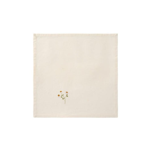 Ib Laursen Stoffserviette Flora m/Margerite butter cream
