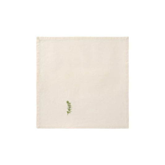 Ib Laursen Stoffserviette Summer Vibes m/Rosmarin butter cream