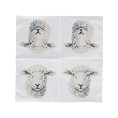 Papierservietten Schaf 33x33cm