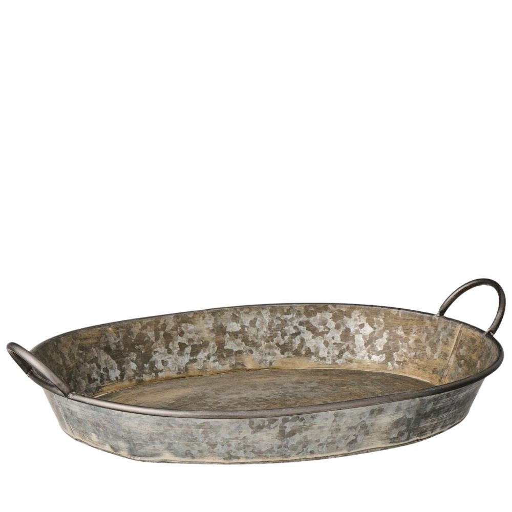 Ib Laursen Tablett oval m/Henkeln Urban Garden
