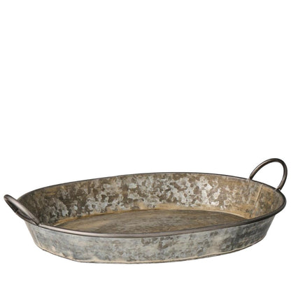 Ib Laursen Tablett oval m/Henkeln Urban Garden