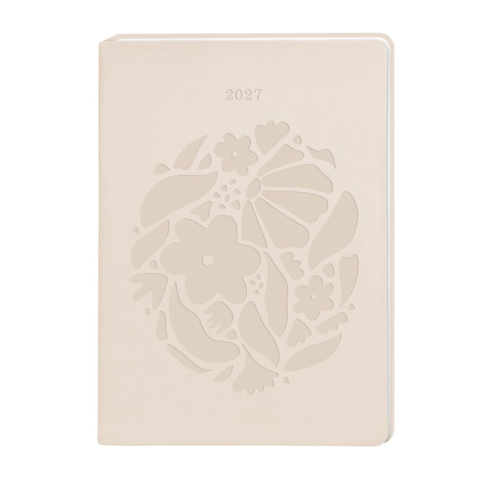Terminplaner Lederlook 2027 Beige