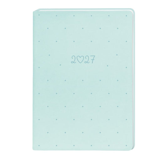 Terminplaner Lederlook 2027 Mint
