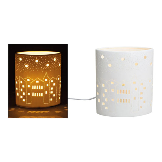 Tischlampe Häuser oval
