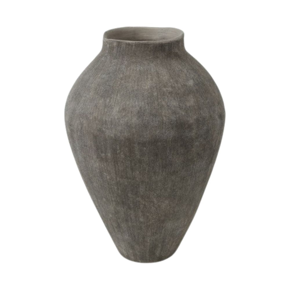 Vase lang Beany braun