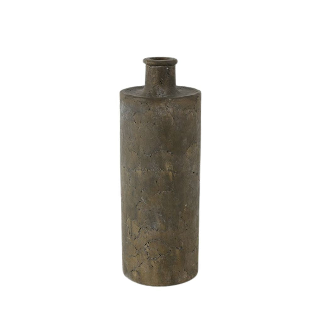 Vase lang Buck L braun/grün