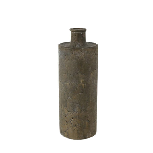 Vase lang Buck L braun/grün