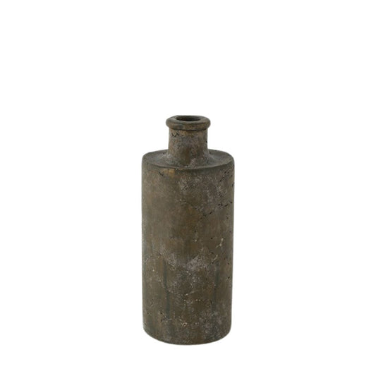 Vase lang Buck M braun/grün