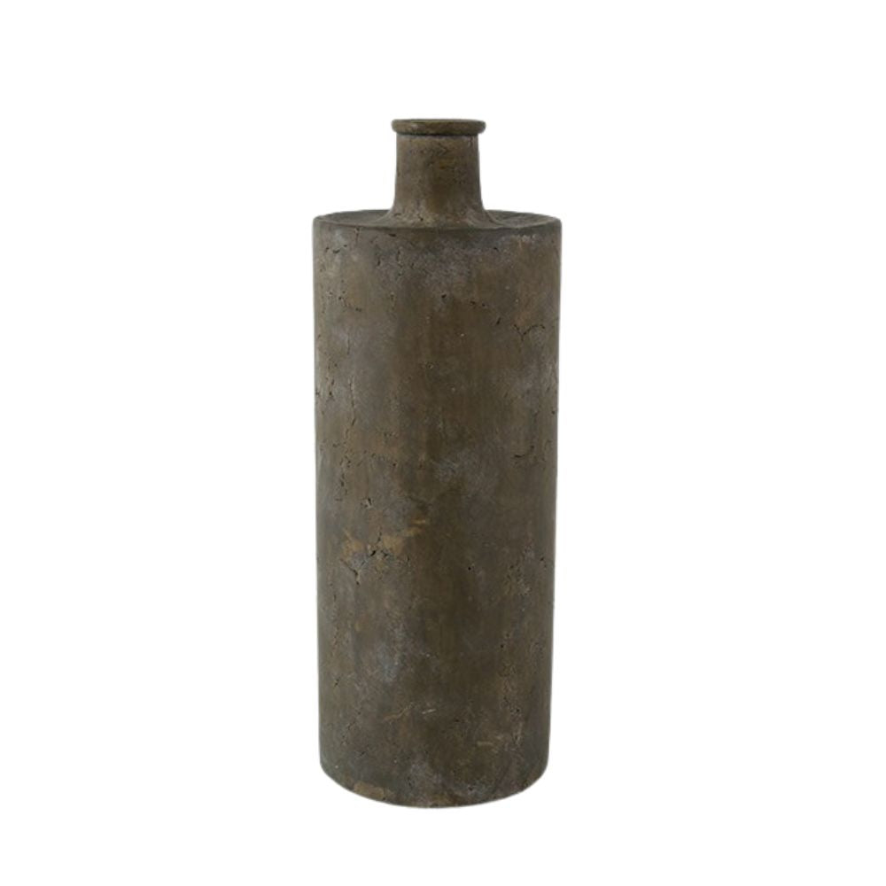 Vase lang Buck XL braun/grün