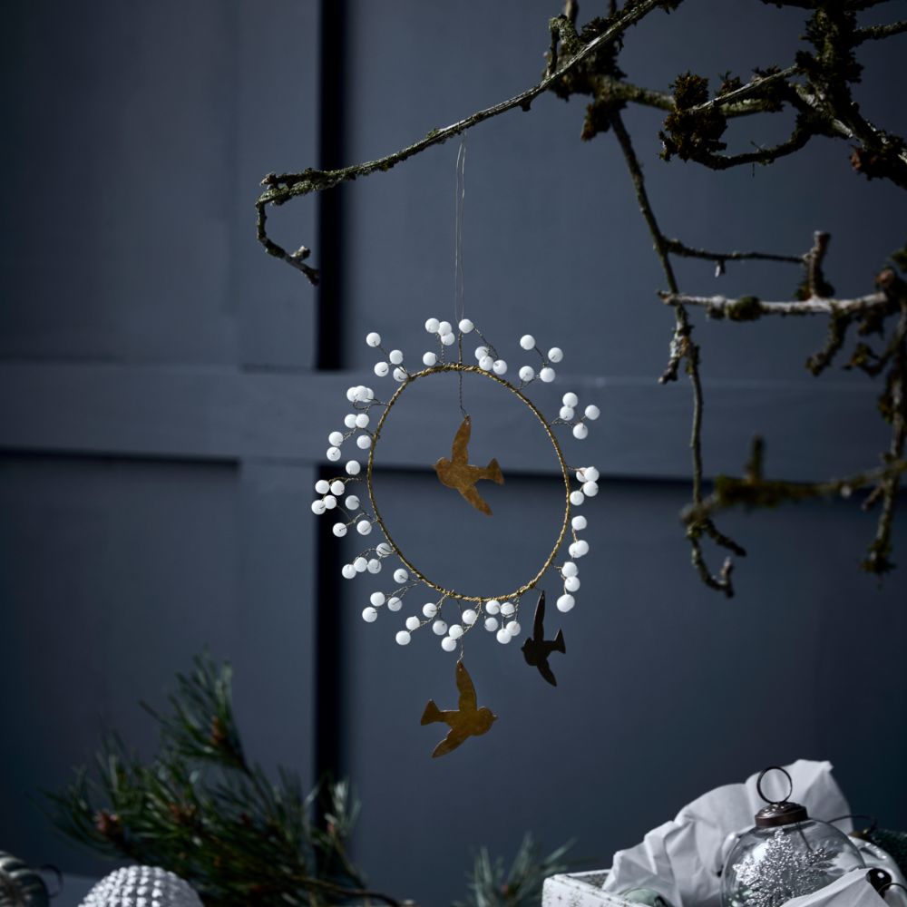 House Doctor Ornament Bird Weiß