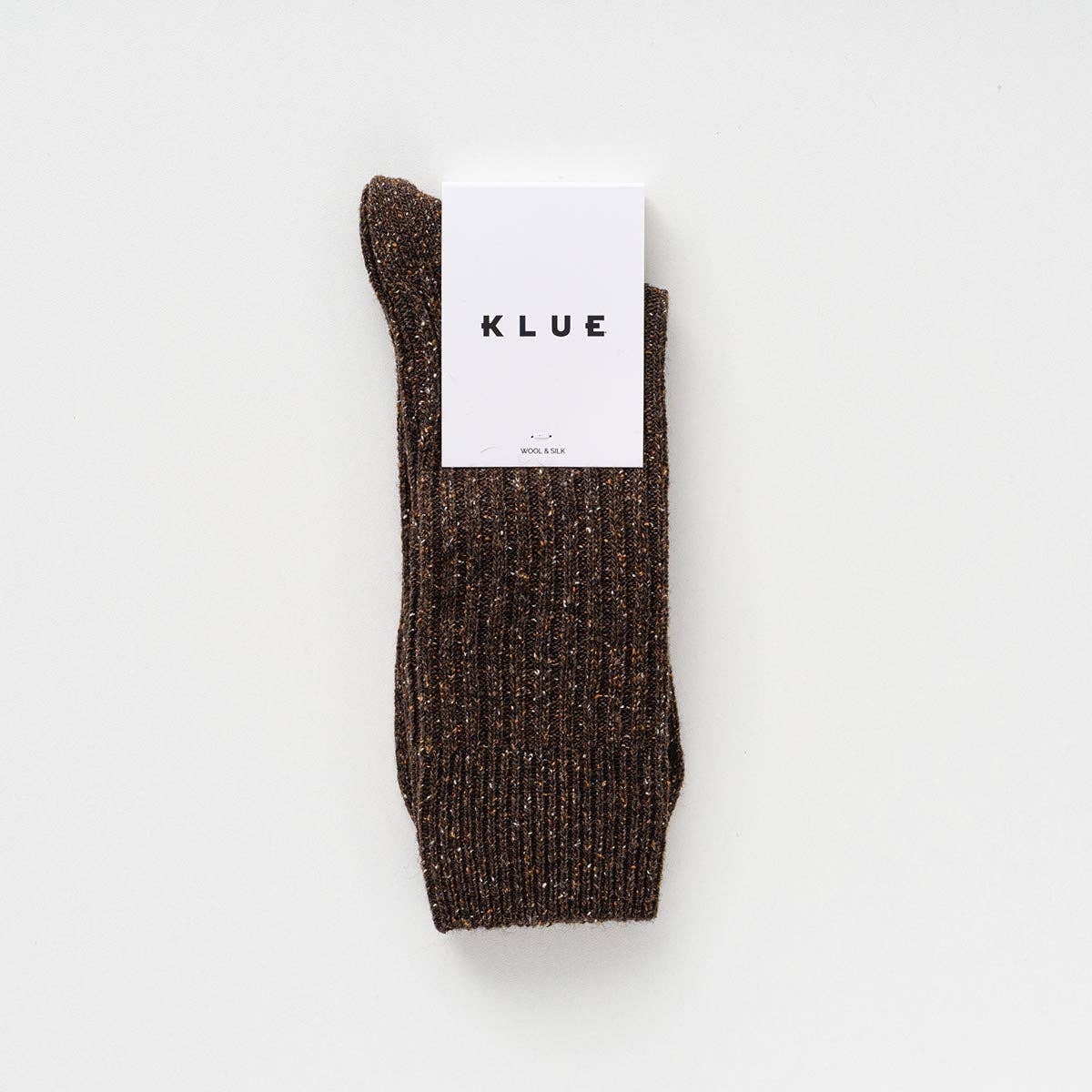 KLUE Seide und Wolle DUST STAR Socken | Schokoladen Dunkelbraun