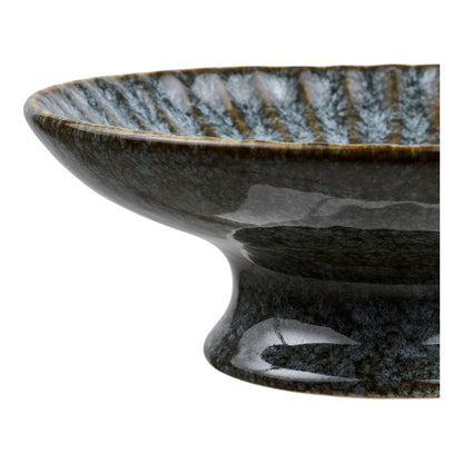 Tablett, Keramik, Key-Largo-Blau, Ø20,5×7 cm