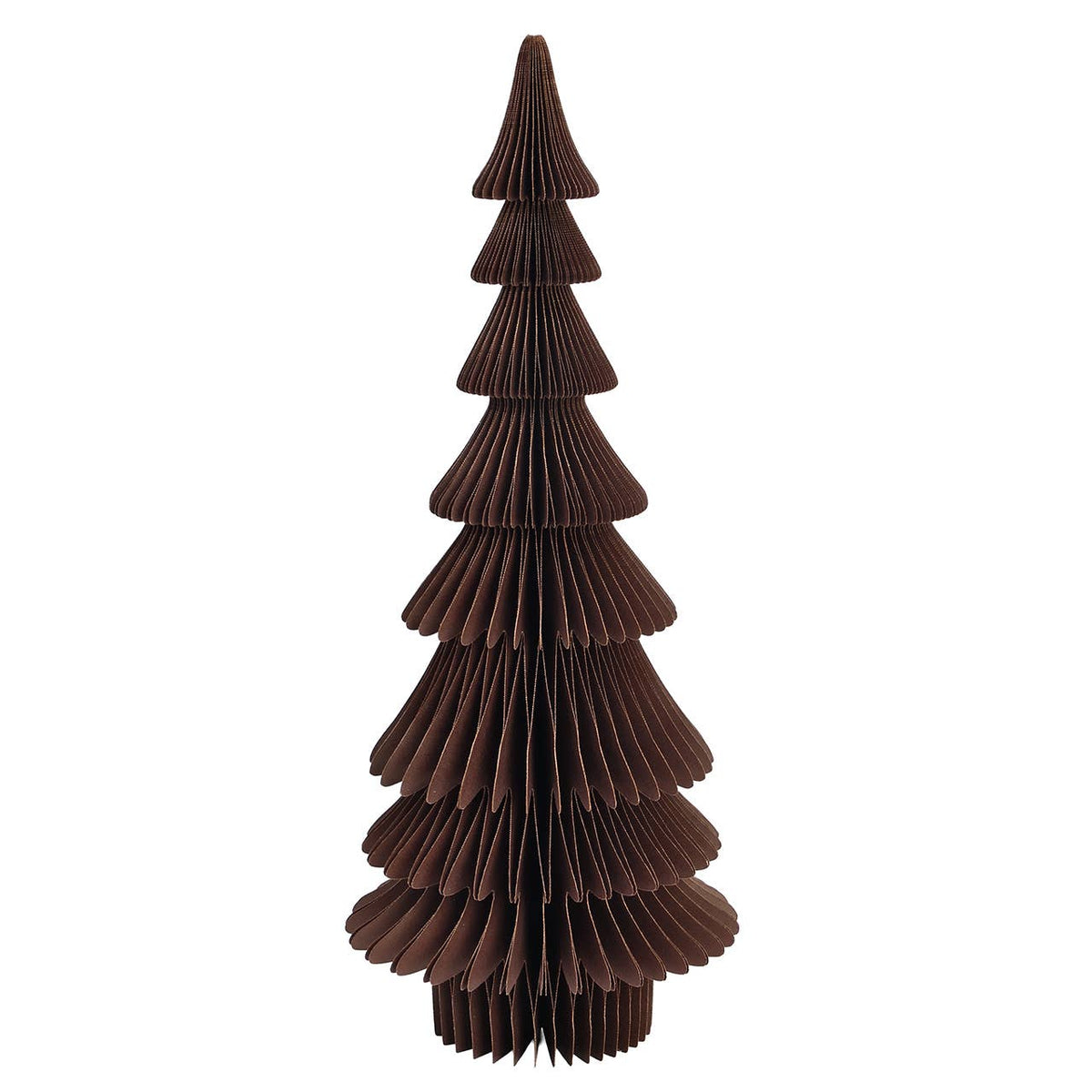 Honeycomb Tannenbaum aus Papier/Pappe Braun (B/H/T) 19x45x19cm