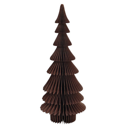 Honeycomb Tannenbaum aus Papier/Pappe Braun (B/H/T) 19x45x19cm