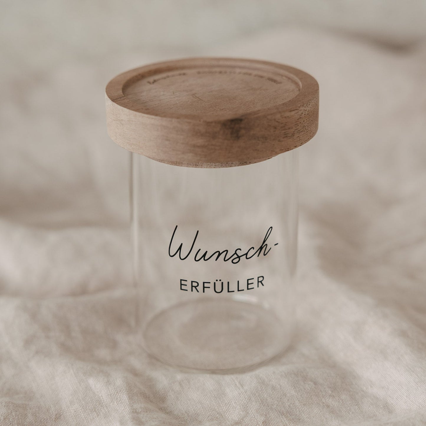 Eulenschnitt Mini Vorratsglas Wunscherfüller schwarz