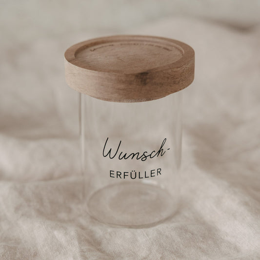 Eulenschnitt Mini Vorratsglas Wunscherfüller schwarz