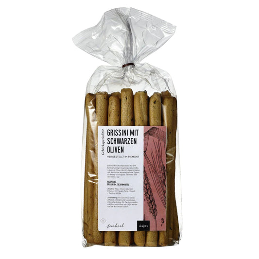 Wajos Grissini schwarze Olive 250 g