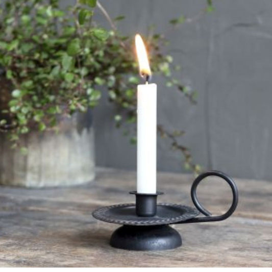 Chic Antique Kammerleuchter auf Fuß für Spitzkerzen