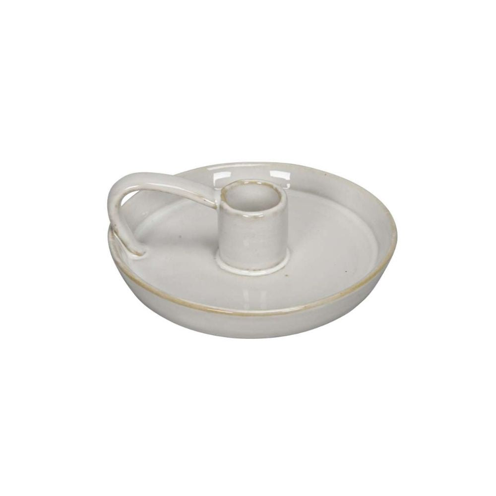 Kerzenhalter Creme braun