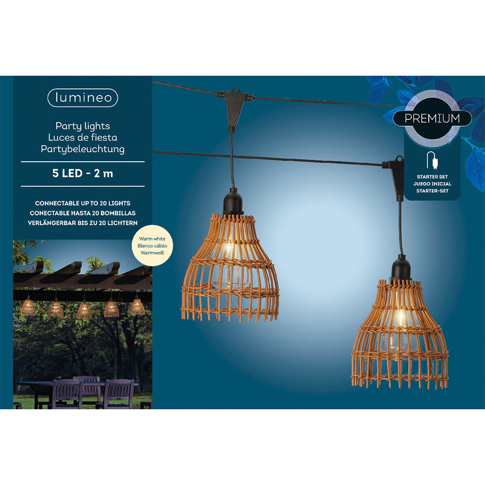 LED Party Beleuchtung Rattan Outdoor – Das Wohngut