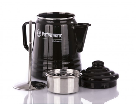 Petromax Emaille Perkolator 1,3 l, schwarz