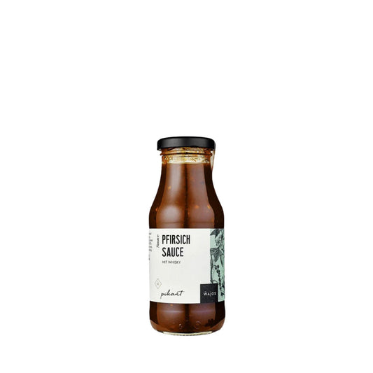 Wajos Pfirsich Sauce mit Whisky 245 ml