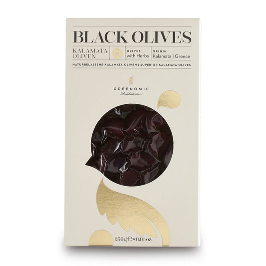 Greenomic Schwarze Oliven mit Stein