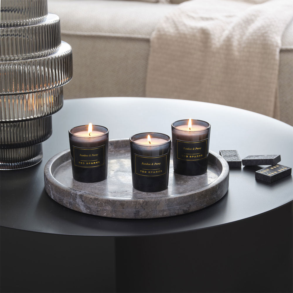 Ted Sparks Mini Candle Geschenkset, Bamboo & Peony – Das Wohngut